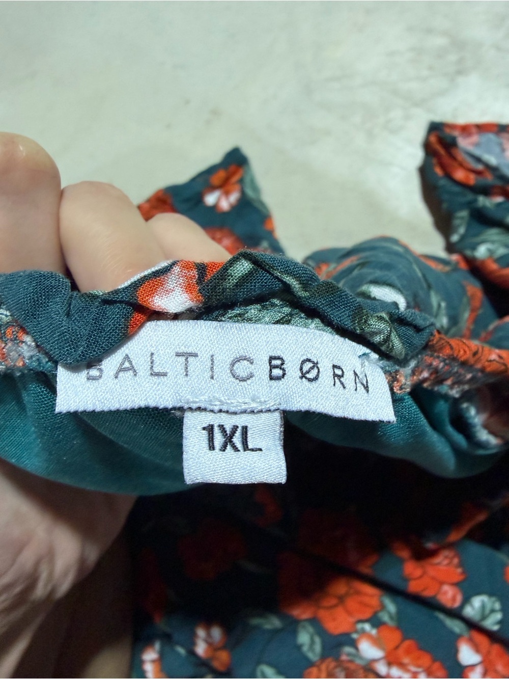 Baltic born botega midi Floral Midi Dress 1XL - Picture 3 of 9
